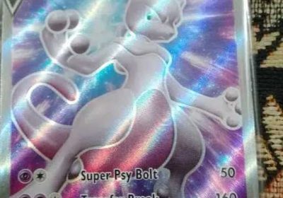 MEWTWO V FULL ART POKMEON CARD