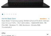 Razer blade labtop