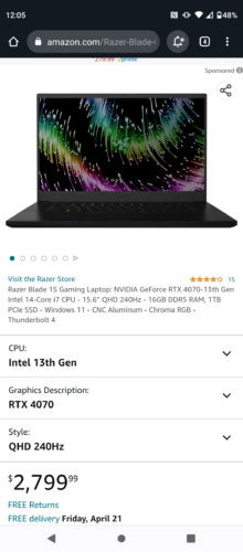 Razer blade labtop