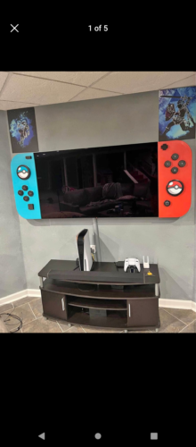 Nintendo switch joycon cabinet with extras